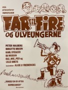 Far til fire og ulveungerne - Danish Movie Poster (xs thumbnail)