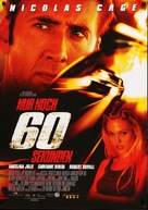 Gone In 60 Seconds - German Movie Poster (xs thumbnail)