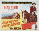 Last of the Pony Riders - Movie Poster (xs thumbnail)