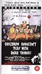 Children Shouldn&#039;t Play with Dead Things - British VHS movie cover (xs thumbnail)
