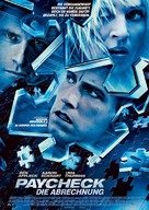 Paycheck - German Movie Poster (xs thumbnail)