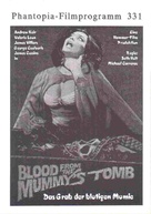 Blood from the Mummy&#039;s Tomb - German poster (xs thumbnail)