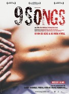 9 Songs - French Movie Poster (xs thumbnail)