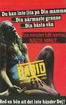 Rabid - Swedish VHS movie cover (xs thumbnail)