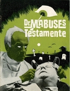 Das Testament des Dr. Mabuse - Danish Movie Poster (xs thumbnail)