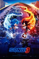 Sonic the Hedgehog 3 - Brazilian Movie Poster (xs thumbnail)