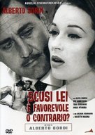 Scusi, lei &egrave; favorevole o contrario? - Italian DVD movie cover (xs thumbnail)