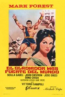 Maciste, il gladiatore pi&ugrave; forte del mondo - Spanish Movie Poster (xs thumbnail)