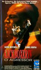 Kickboxer 4: The Aggressor - Brazilian VHS movie cover (xs thumbnail)