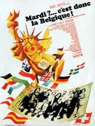 If It's Tuesday, This Must Be Belgium - French Movie Poster (xs thumbnail)