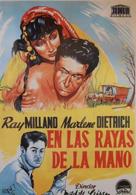 Golden Earrings - Spanish Movie Poster (xs thumbnail)
