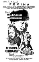 Michel Strogoff - Spanish poster (xs thumbnail)