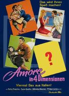Amore in quattro dimensioni - German Movie Poster (xs thumbnail)