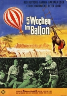 Five Weeks in a Balloon - German Movie Poster (xs thumbnail)