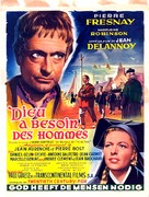 Dieu a besoin des hommes - Belgian Movie Poster (xs thumbnail)