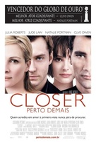 Closer - Portuguese Movie Poster (xs thumbnail)