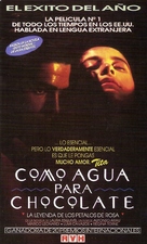 Como agua para chocolate - Argentinian VHS movie cover (xs thumbnail)