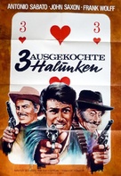 I tre che sconvolsero il West - vado, vedo e sparo - German Movie Poster (xs thumbnail)