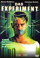 Das Experiment - German DVD movie cover (xs thumbnail)