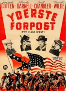 Two Flags West - Danish Movie Poster (xs thumbnail)