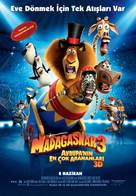 Madagascar 3: Europe&#039;s Most Wanted - Turkish Movie Poster (xs thumbnail)