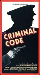 The Criminal Code - VHS movie cover (xs thumbnail)