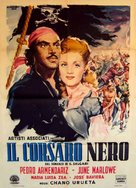 El corsario negro - Italian Movie Poster (xs thumbnail)