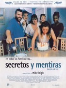 Secrets &amp; Lies - Spanish Movie Poster (xs thumbnail)