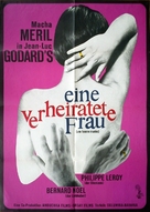 Une femme mari&eacute;e: Suite de fragments d&#039;un film tourn&eacute; en 1964 - German Movie Poster (xs thumbnail)