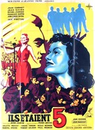 Ils &egrave;taient cinq - French Movie Poster (xs thumbnail)