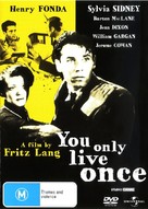 You Only Live Once - Australian DVD movie cover (xs thumbnail)