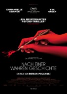 D&#039;apr&egrave;s une histoire vraie - German Movie Poster (xs thumbnail)
