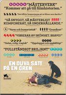 En duva satt p&aring; en gren och funderade p&aring; tillvaron - Swedish Movie Poster (xs thumbnail)