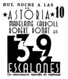 The 39 Steps - Spanish poster (xs thumbnail)