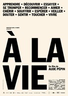 &Agrave; la vie - French Movie Poster (xs thumbnail)