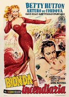 Incendiary Blonde - Italian Movie Poster (xs thumbnail)