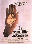 La jeune fille assassin&eacute;e - French Movie Poster (xs thumbnail)