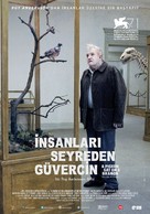 En duva satt p&aring; en gren och funderade p&aring; tillvaron - Turkish Movie Poster (xs thumbnail)