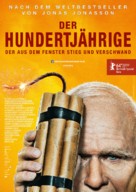 Hundra&aring;ringen som klev ut genom f&ouml;nstret och f&ouml;rsvann - German Movie Poster (xs thumbnail)