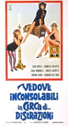 Vedove inconsolabili in cerca di... distrazioni - Italian Movie Poster (xs thumbnail)