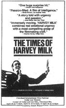 The Times of Harvey Milk - Movie Poster (xs thumbnail)