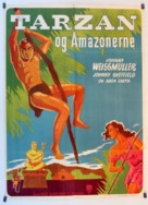 Tarzan and the Amazons - Danish Movie Poster (xs thumbnail)