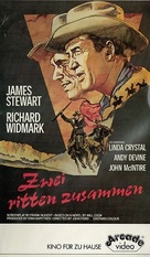 Two Rode Together - German VHS movie cover (xs thumbnail)
