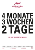 4 luni, 3 saptamini si 2 zile - German Movie Poster (xs thumbnail)