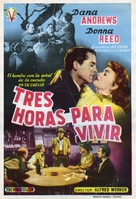 Three Hours to Kill - Spanish Movie Poster (xs thumbnail)