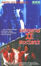 Menace II Society - German VHS movie cover (xs thumbnail)