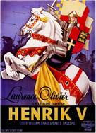 The Chronicle History of King Henry the Fifth with His Battell Fought at Agincourt in France - Danish Movie Poster (xs thumbnail)