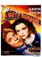La b&ecirc;te humaine - Belgian Movie Poster (xs thumbnail)