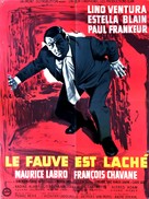 Le fauve est l&acirc;ch&eacute; - French Movie Poster (xs thumbnail)