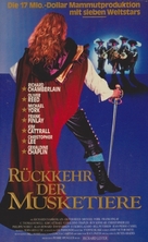 The Return of the Musketeers - German VHS movie cover (xs thumbnail)